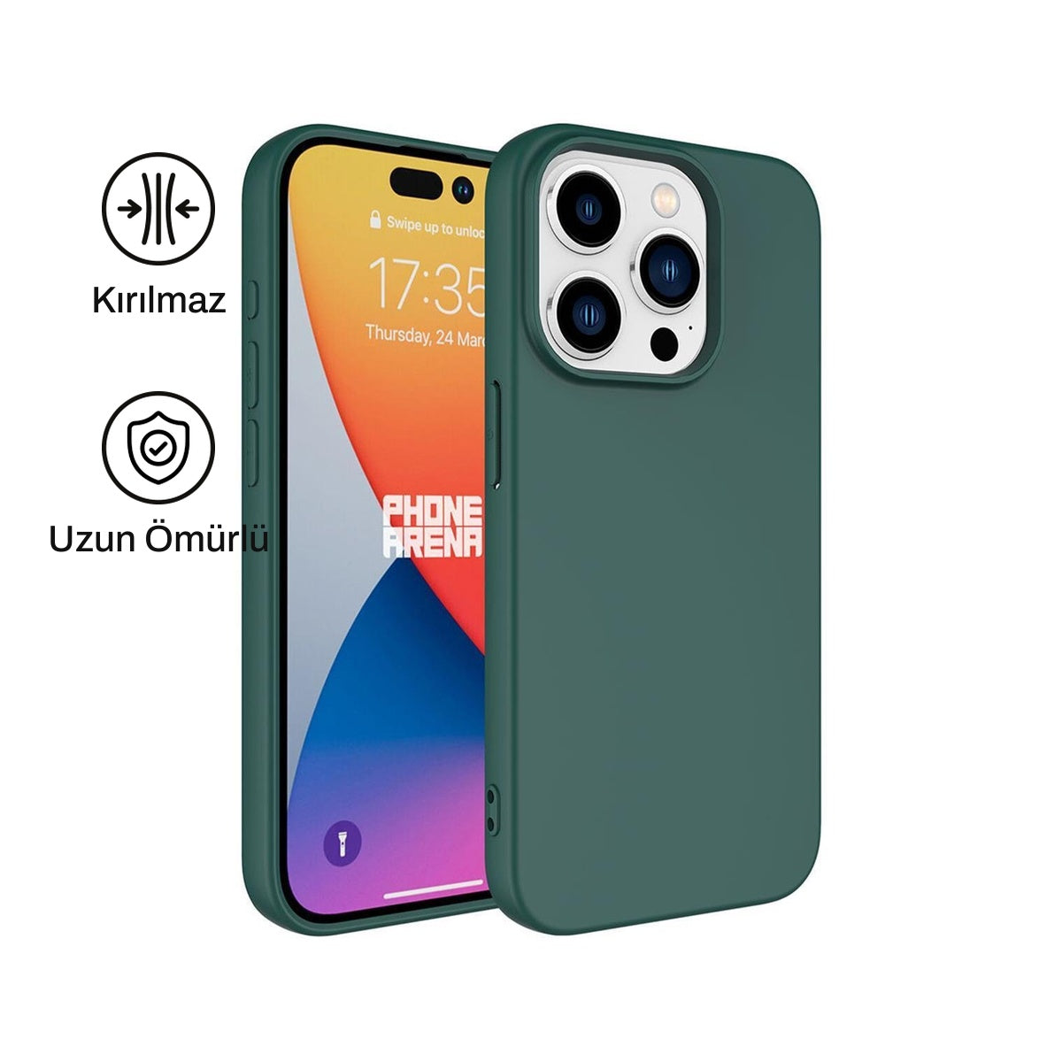 iPhone 14 Pro ile Uyumlu Silikon Lansman Telefon Kılıfı | bastcase