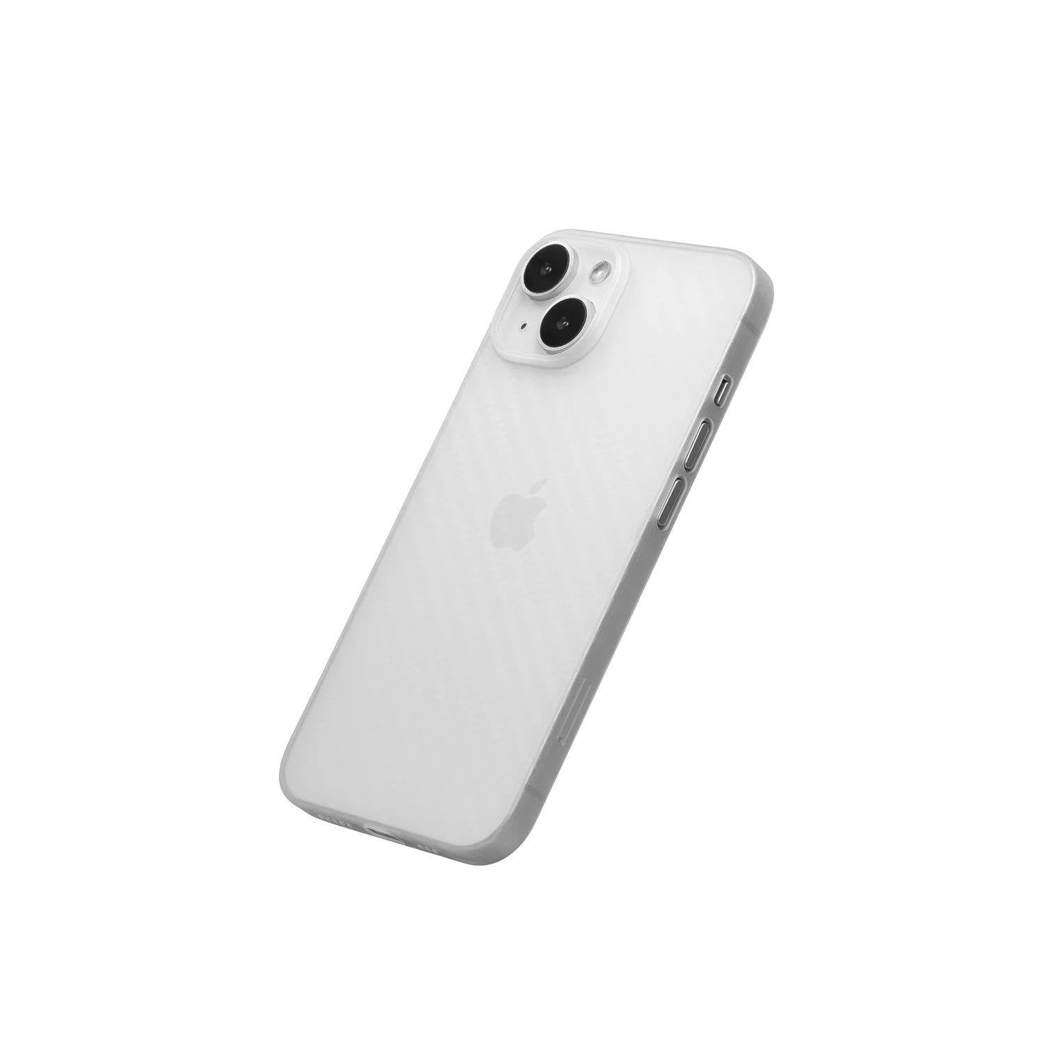 iPhone 15 Carbon Telefon Kılıfı - Beyaz | bastcase - Kamera Koruma Alanı