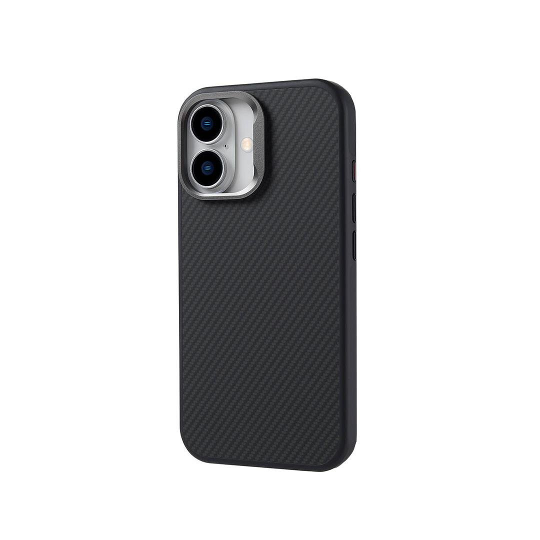 iPhone 15 Carbon Telefon Kılıfı - Carbonite Siyah | bastcase - Kamera Koruma Alanı