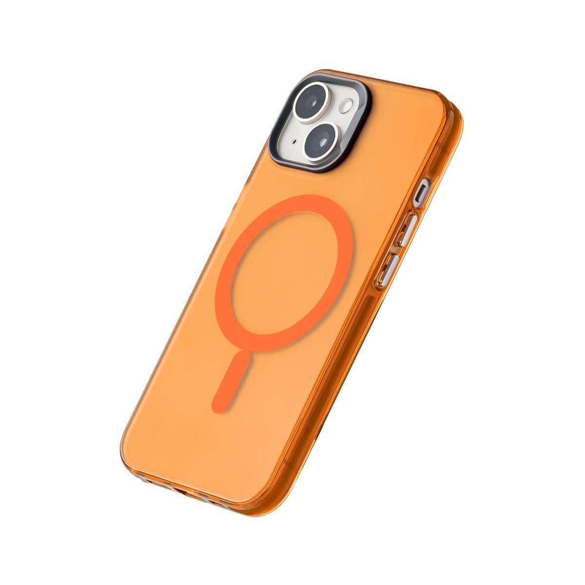 iPhone 15 Neo Telefon Kılıfı - Turuncu | bastcase - Ön Yüzey Görünümü