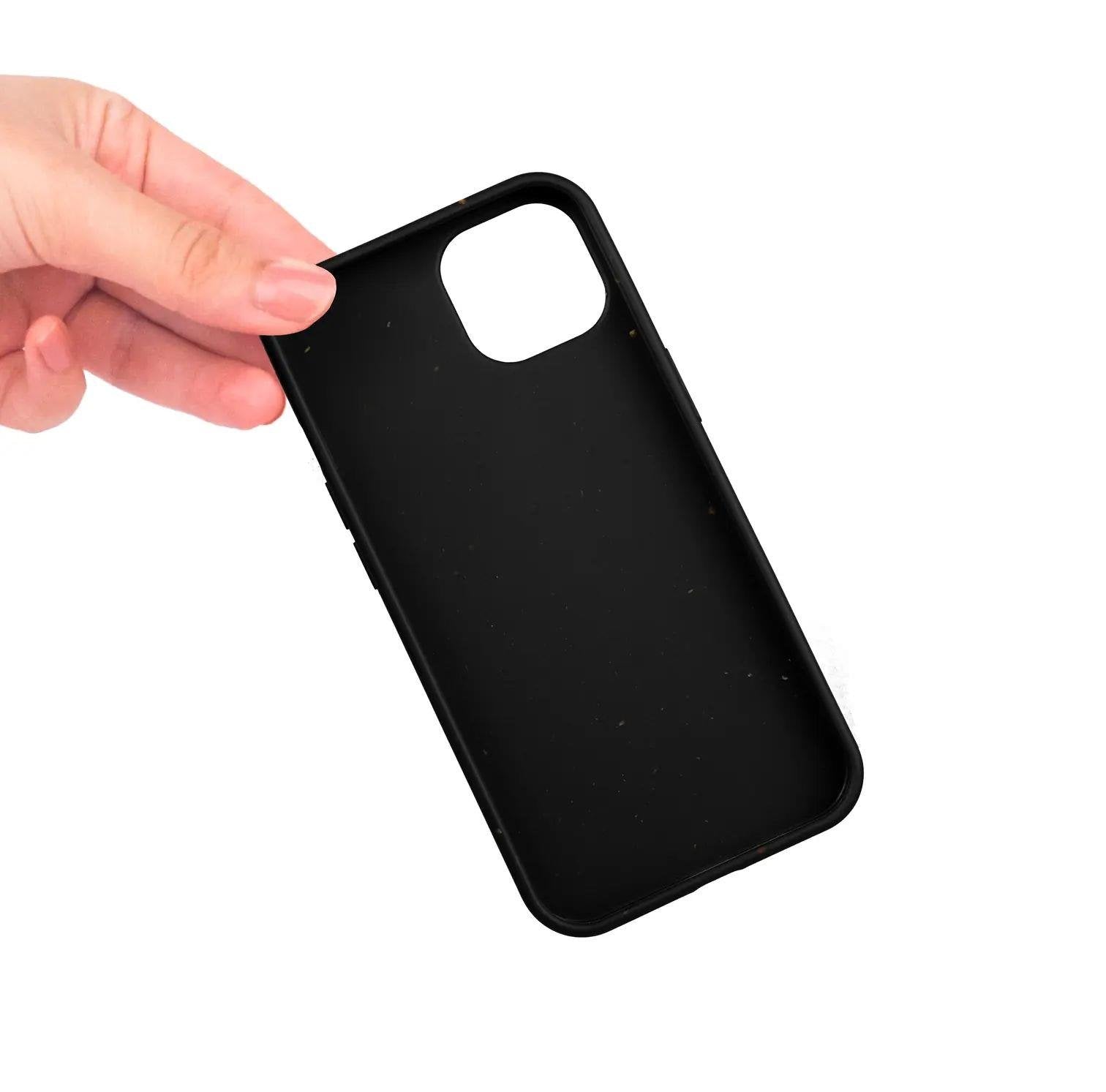 iPhone 15 Plus Eco Telefon Kılıfı - Siyah | bastcase - Arka Yüzey Detayı
