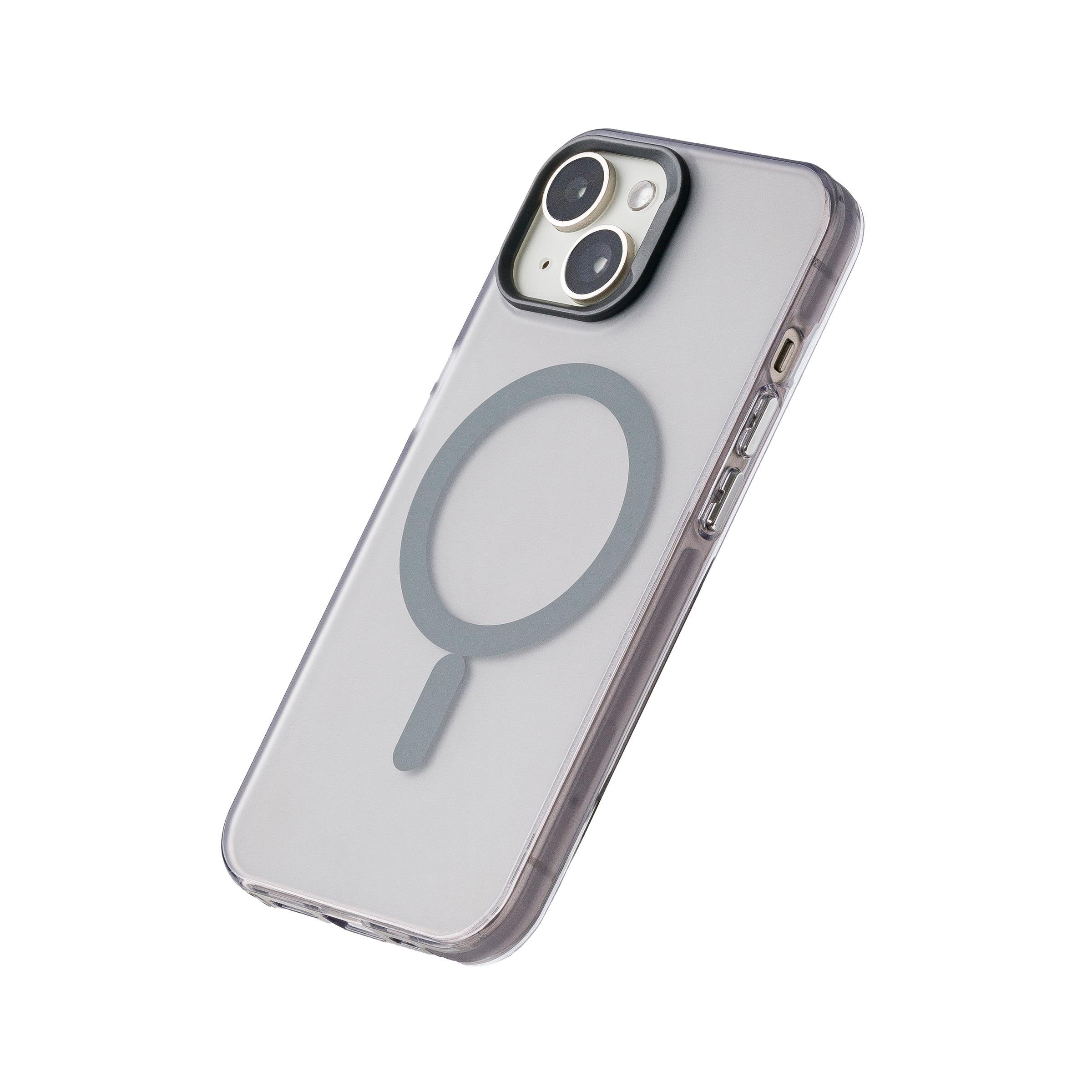 iPhone 15 Plus Neo Telefon Kılıfı - Gri | bastcase - Arka Yüzey Detayı