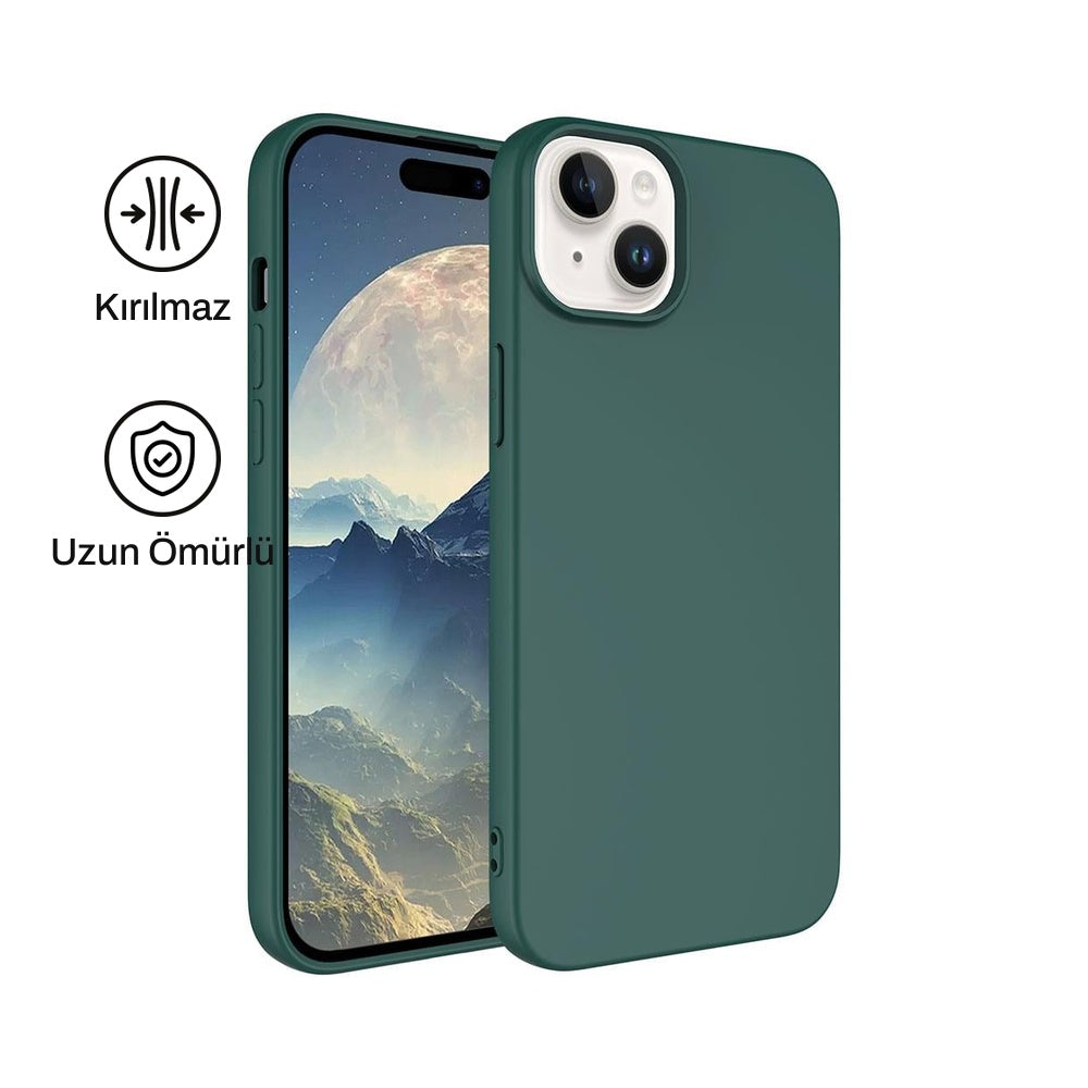 iPhone 15 Plus ile Uyumlu Silikon Lansman Telefon Kılıfı | bastcase