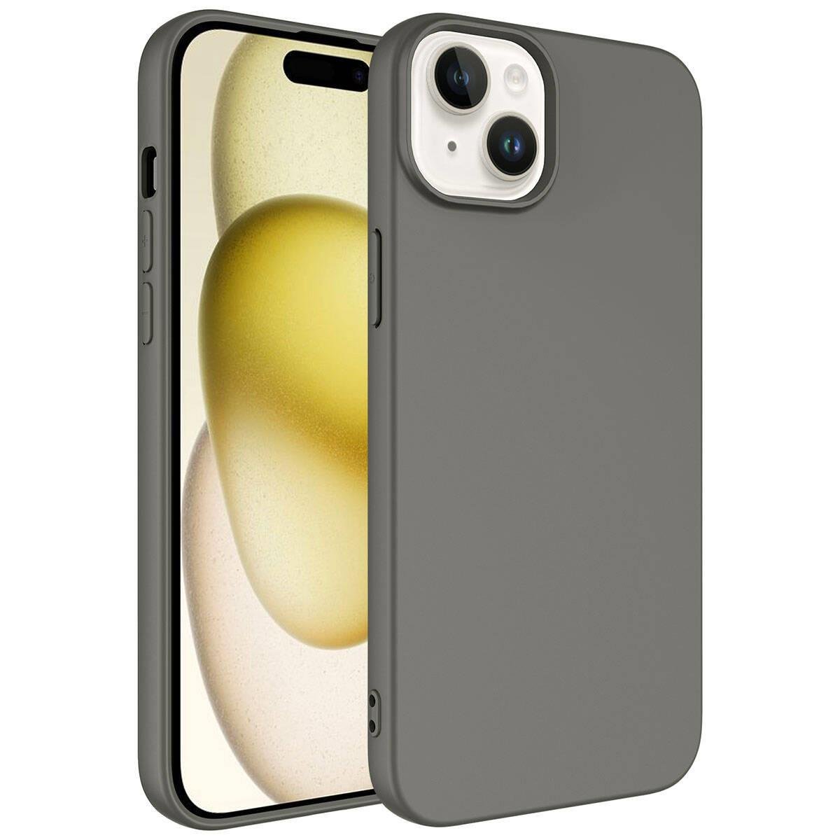 iPhone 15 Plus Silikon Lansman Telefon Kılıfı - Rose | bastcase - Ön Yüzey Görünümü