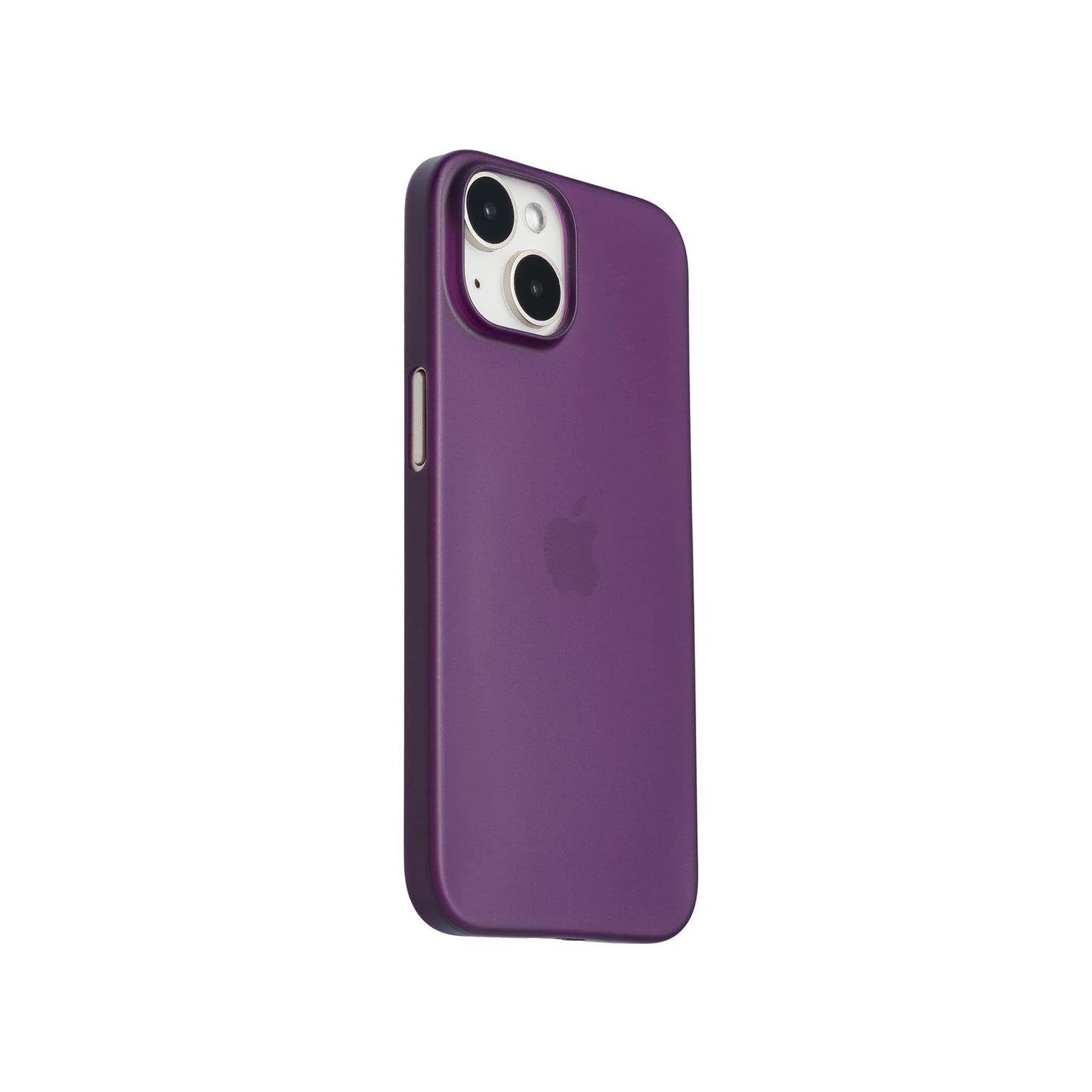 iPhone 15 Plus Ultra İnce Telefon Kılıfı - Derin Mor | bastcase - Ön Yüzey Görünümü