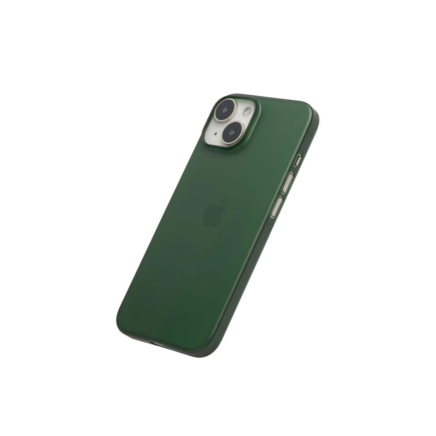 iPhone 15 Plus Ultra İnce Telefon Kılıfı - Yeşil | bastcase - Arka Yüzey Detayı