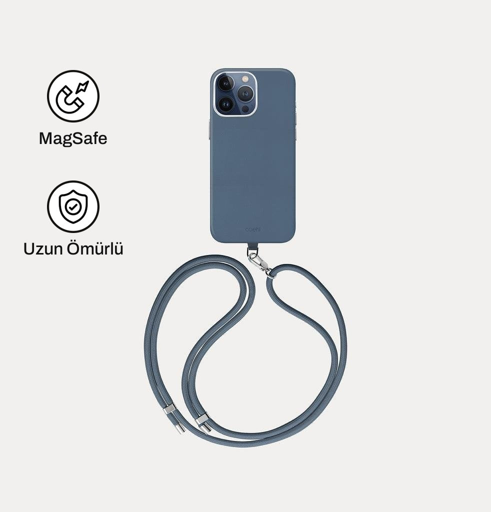 iPhone 15 Pro ile Uyumlu Coehl MagSafe Destekli Askı İpli Muse Telefon Kılıfı | bastcase