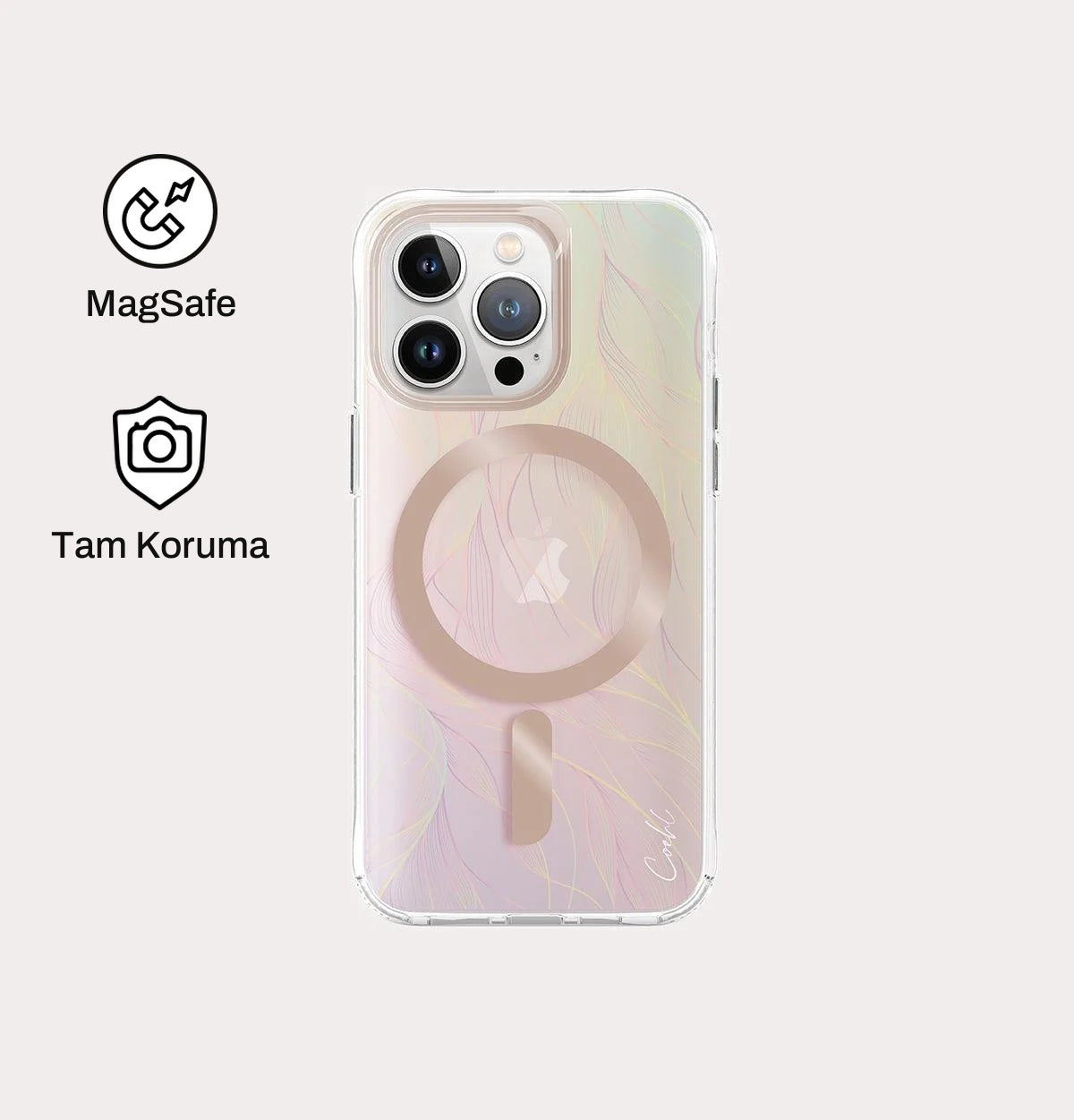 iPhone 15 Pro ile Uyumlu Coehl MagSafe Destekli Willow Telefon Kılıfı | bastcase