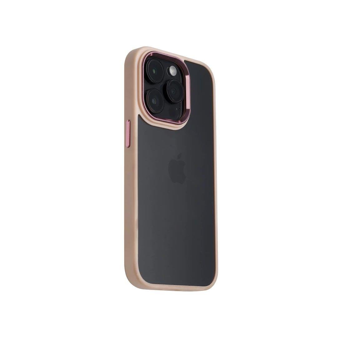 iPhone 15 Pro Max Bold Telefon Kılıfı - Pudra | bastcase - Kamera Koruma Alanı