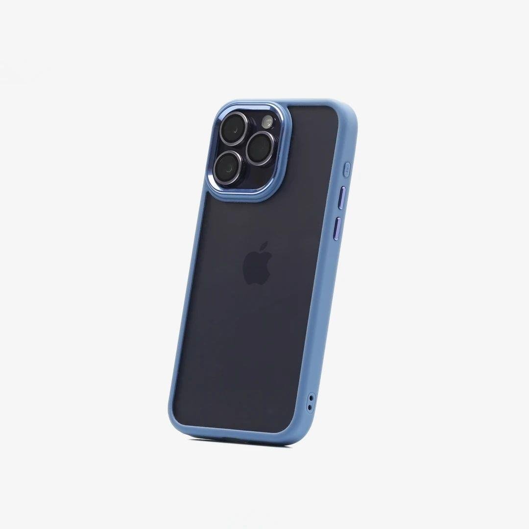 iPhone 15 Pro Max Bold Telefon Kılıfı - Soft Mavi | bastcase - Kamera Koruma Alanı