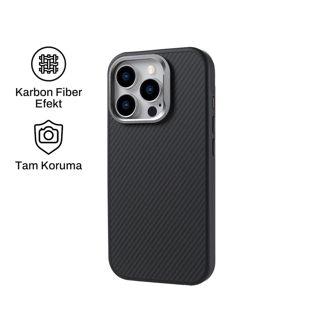 iPhone 15 Pro Max ile Uyumlu Carbon Telefon Kılıfı | bastcase