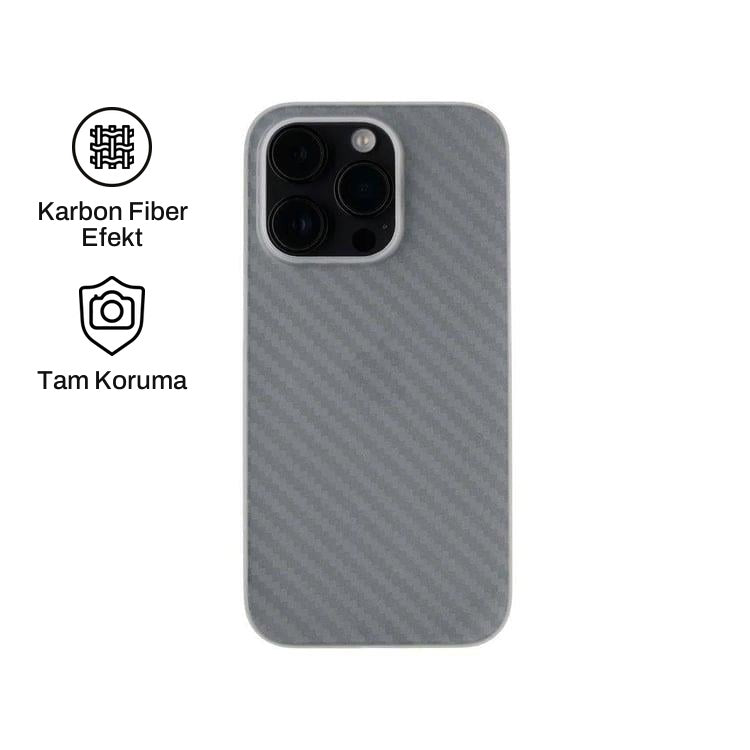 iPhone 15 Pro Max ile Uyumlu Carbon Telefon Kılıfı | bastcase