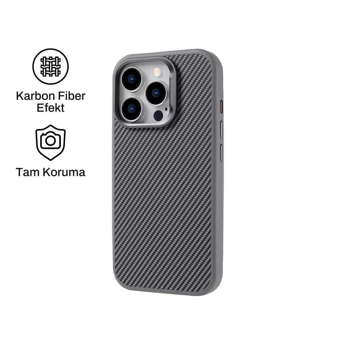 iPhone 15 Pro Max ile Uyumlu Carbon Telefon Kılıfı | bastcase