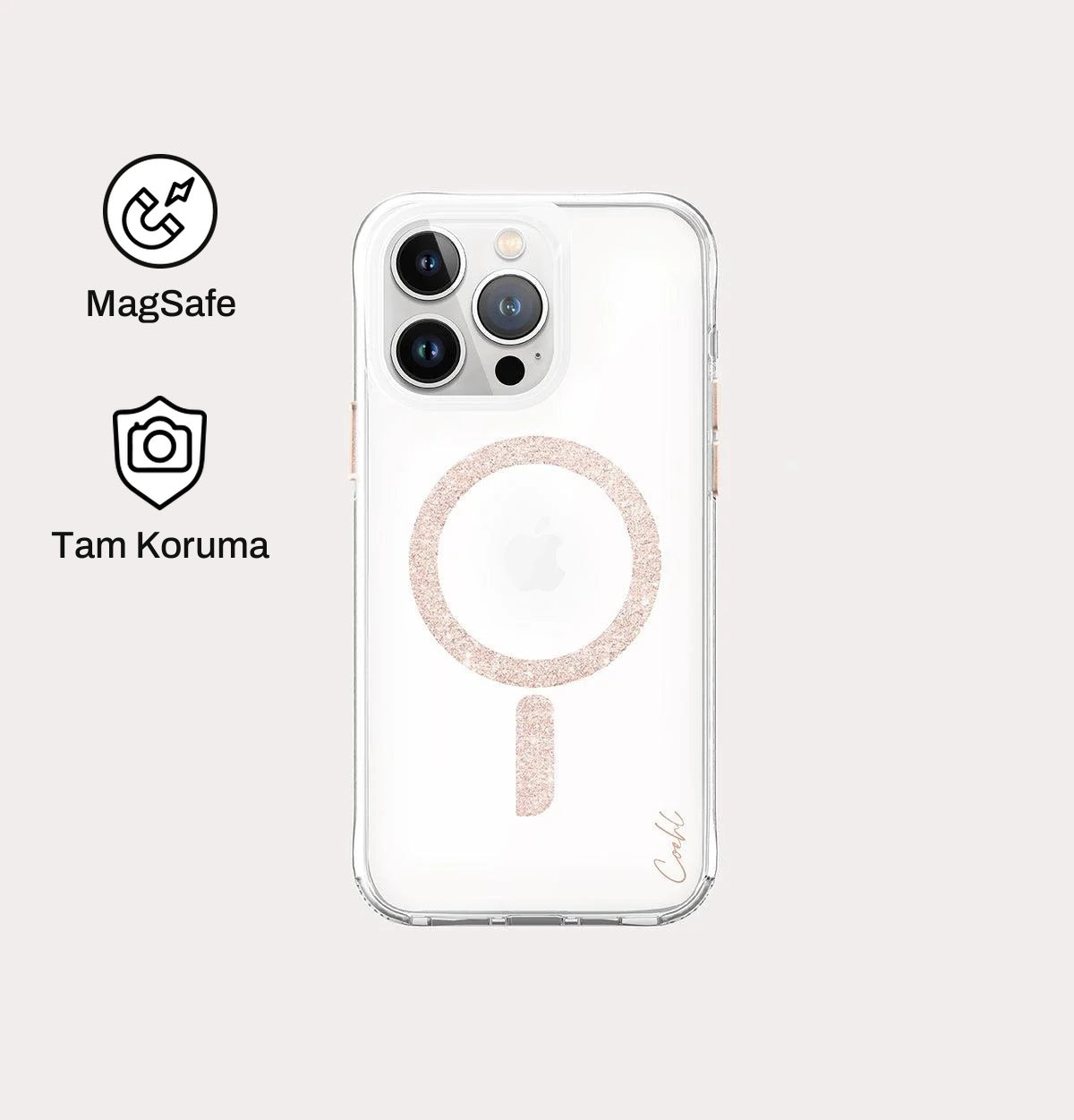 iPhone 15 Pro Max ile Uyumlu Coehl MagSafe Destekli Glace Telefon Kılıfı | bastcase