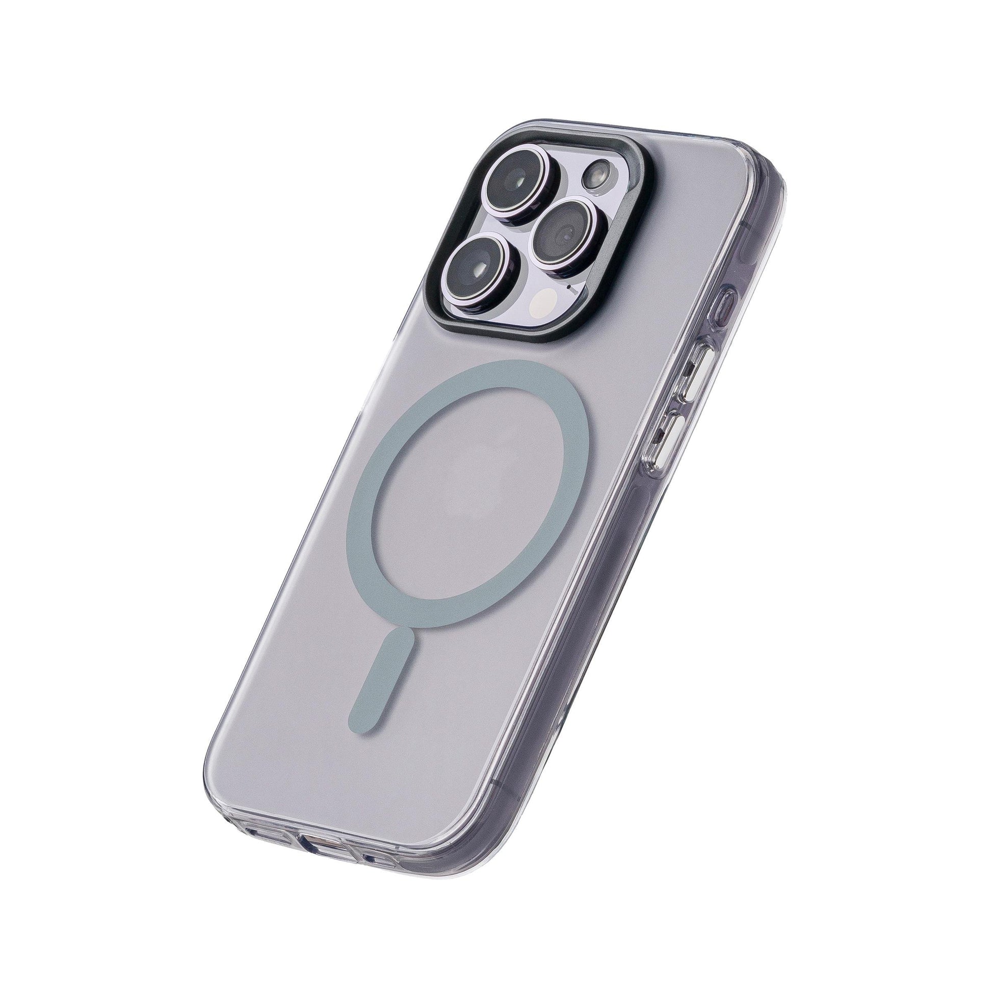 iPhone 15 Pro Max Neo Telefon Kılıfı - Gri | bastcase - Kamera Koruma Alanı