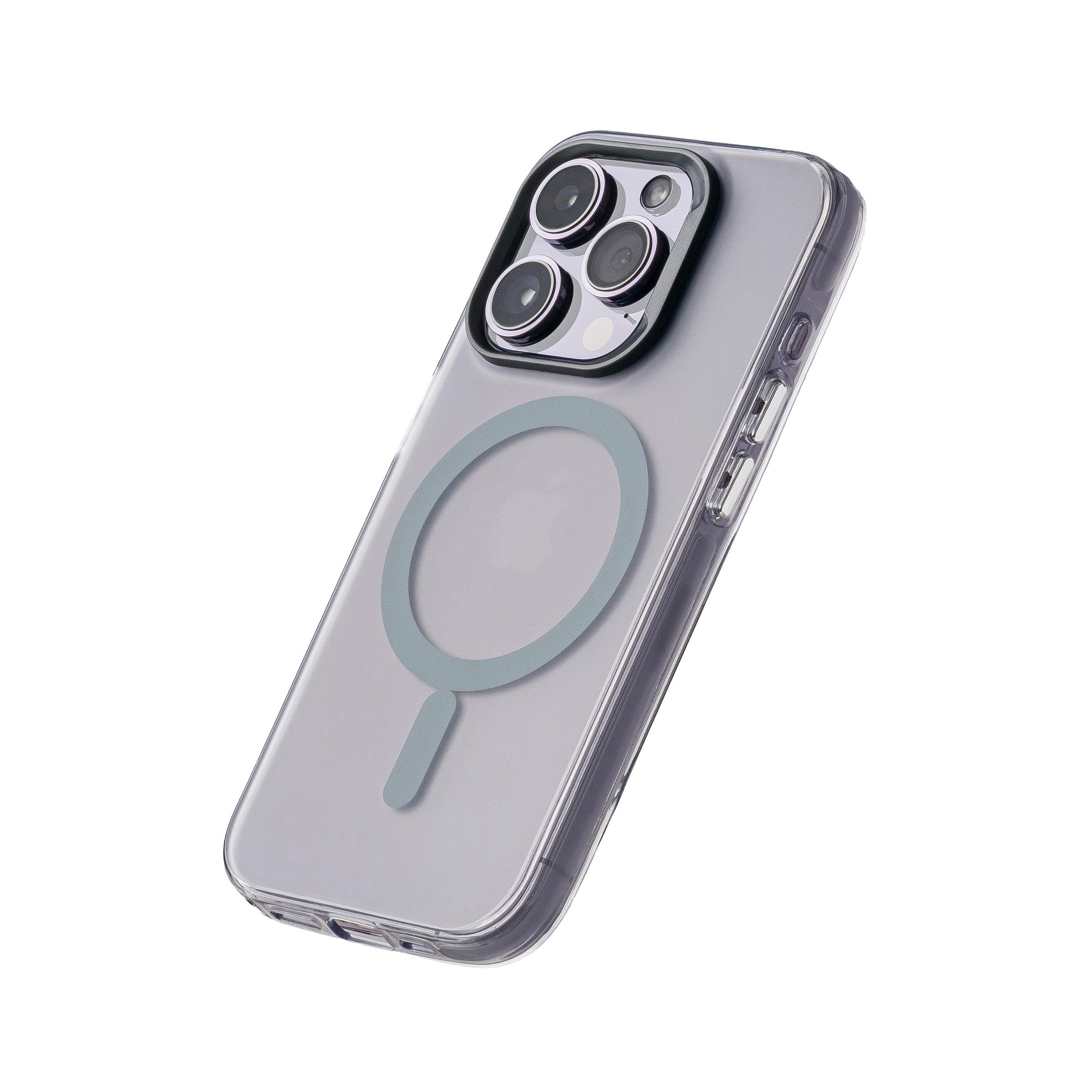 iPhone 15 Pro Max Neo Telefon Kılıfı - Gri | bastcase - Kamera Koruma Alanı