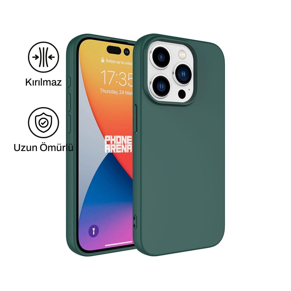 iPhone 15 Pro Max ile Uyumlu Silikon Lansman Telefon Kılıfı | bastcase