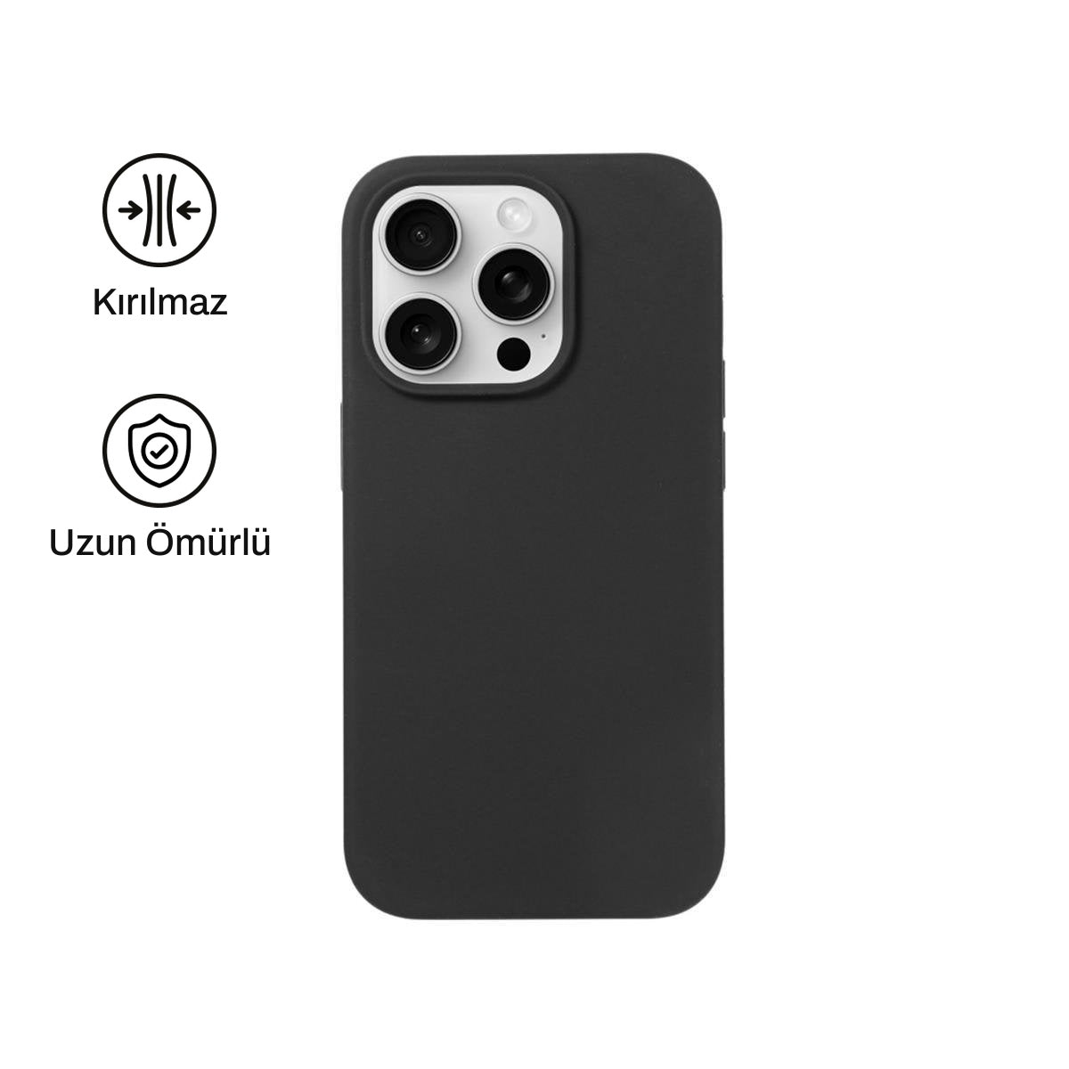 iPhone 15 Pro Max ile Uyumlu Silikon Lansman Telefon Kılıfı | bastcase