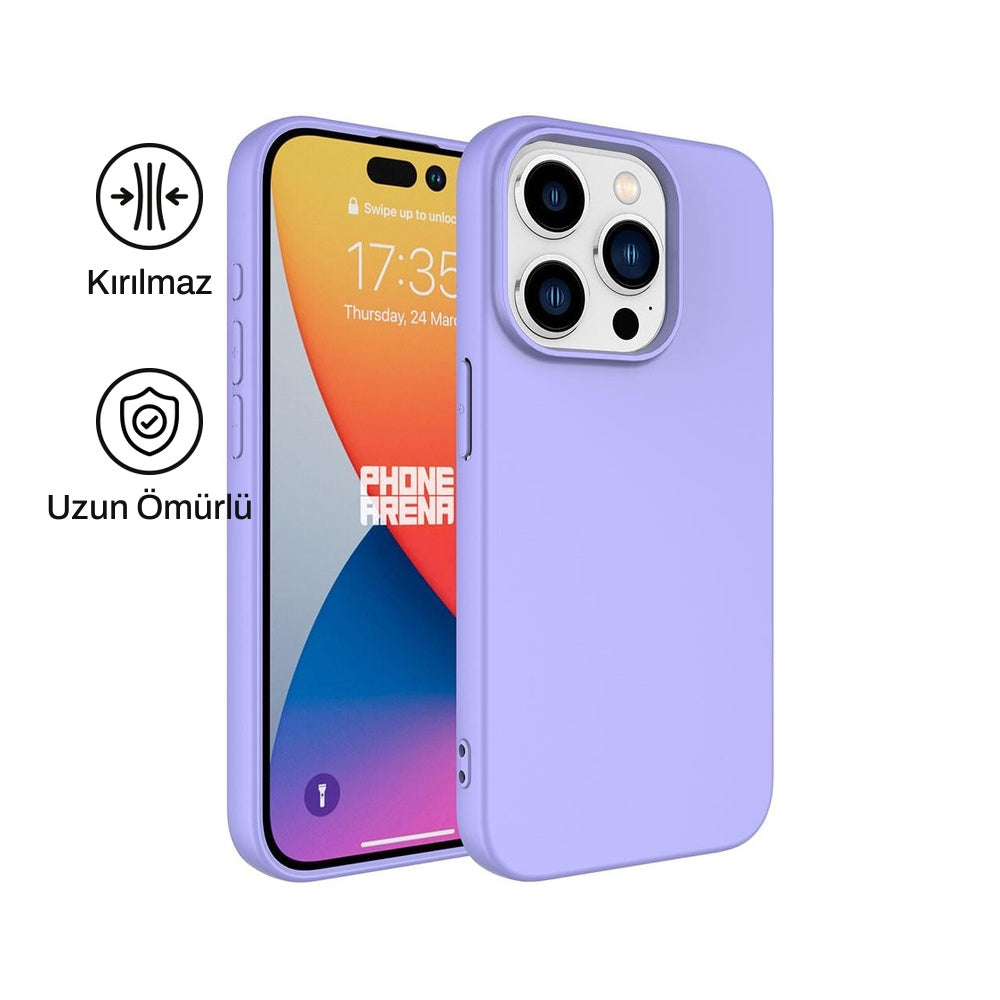 iPhone 15 Pro Max ile Uyumlu Silikon Lansman Telefon Kılıfı | bastcase