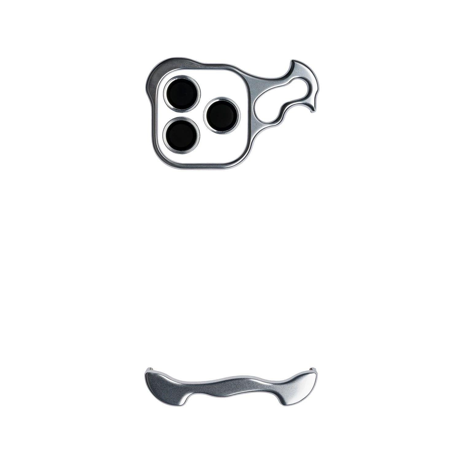 iPhone 15 Pro Max Wave Koruma Seti - Gümüş | bastcase - Detaylı Ürün Çekimi