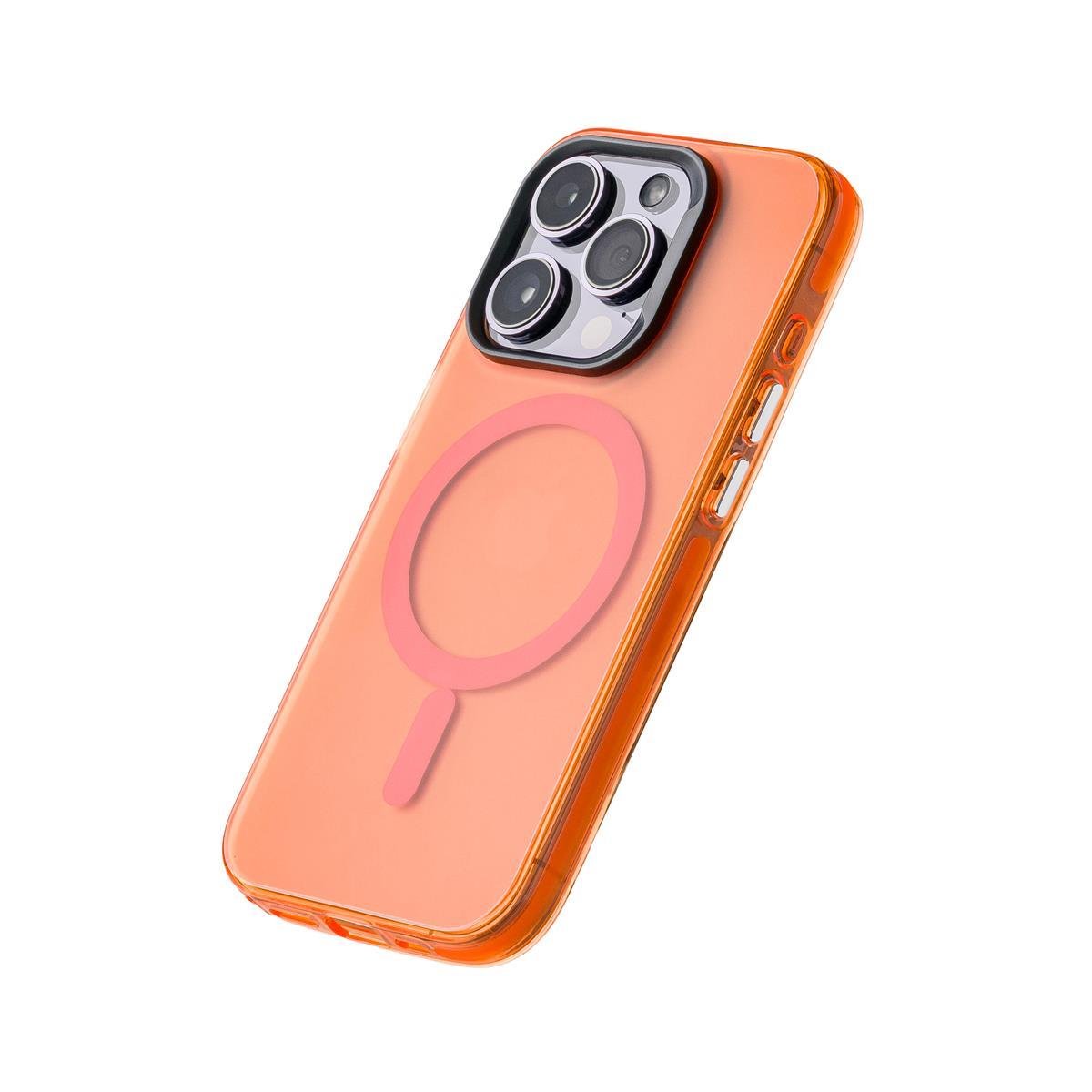 iPhone 15 Pro Neo Telefon Kılıfı - Turuncu | bastcase - Kamera Koruma Alanı