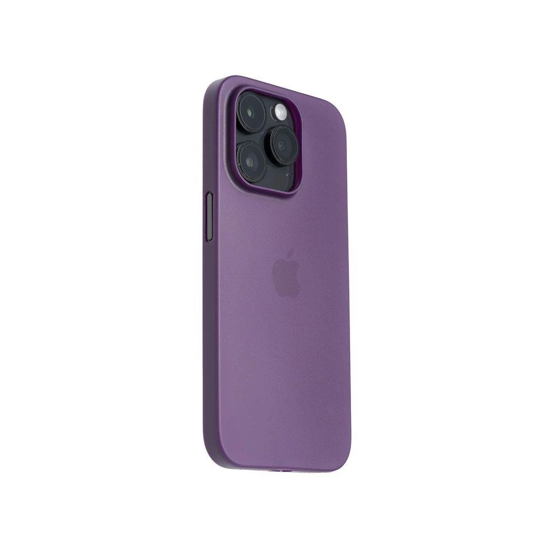 iPhone 15 Pro Ultra İnce Telefon Kılıfı - Derin Mor | bastcase - Yan Profil İnceliği