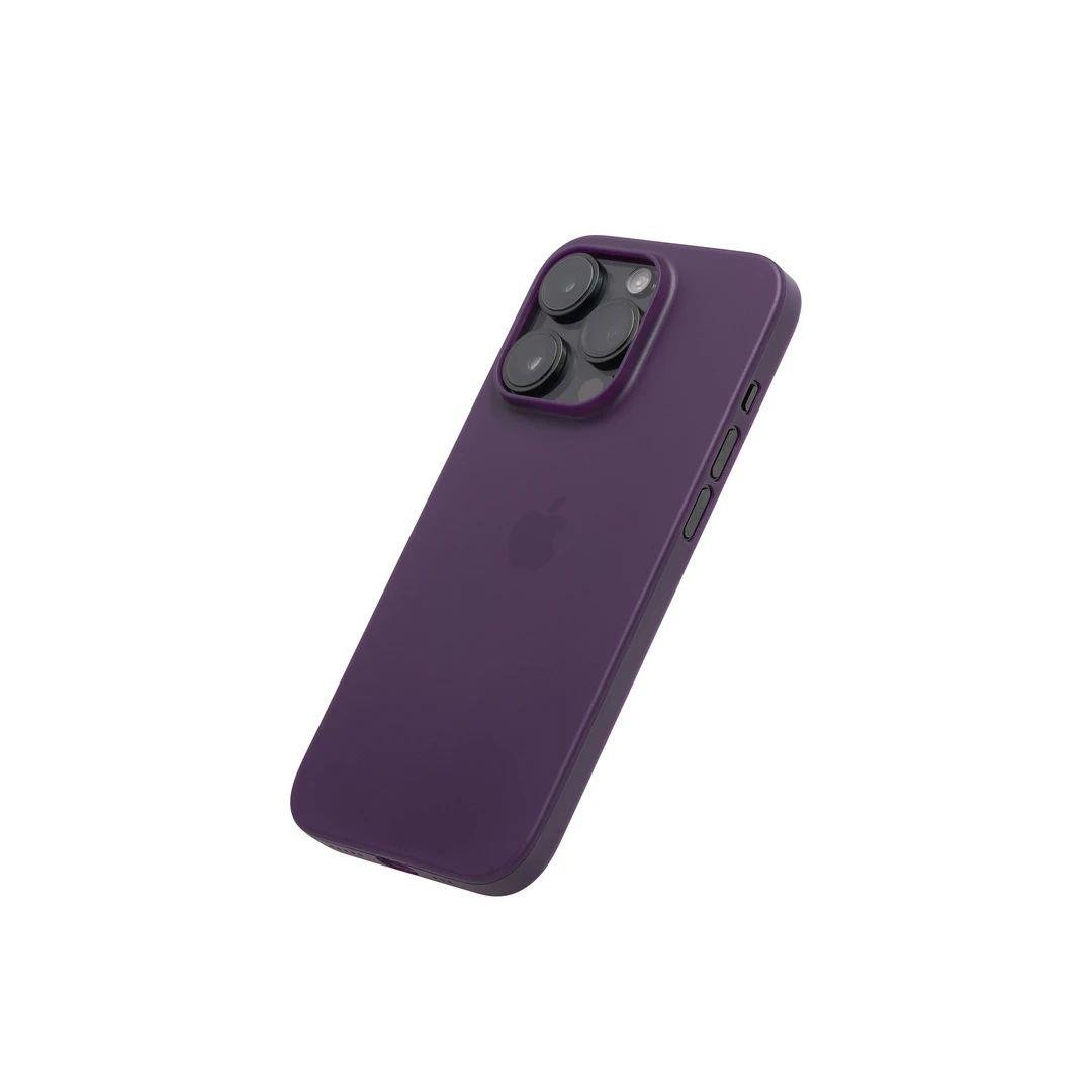 iPhone 15 Pro Ultra İnce Telefon Kılıfı - Derin Mor | bastcase - Kamera Koruma Alanı