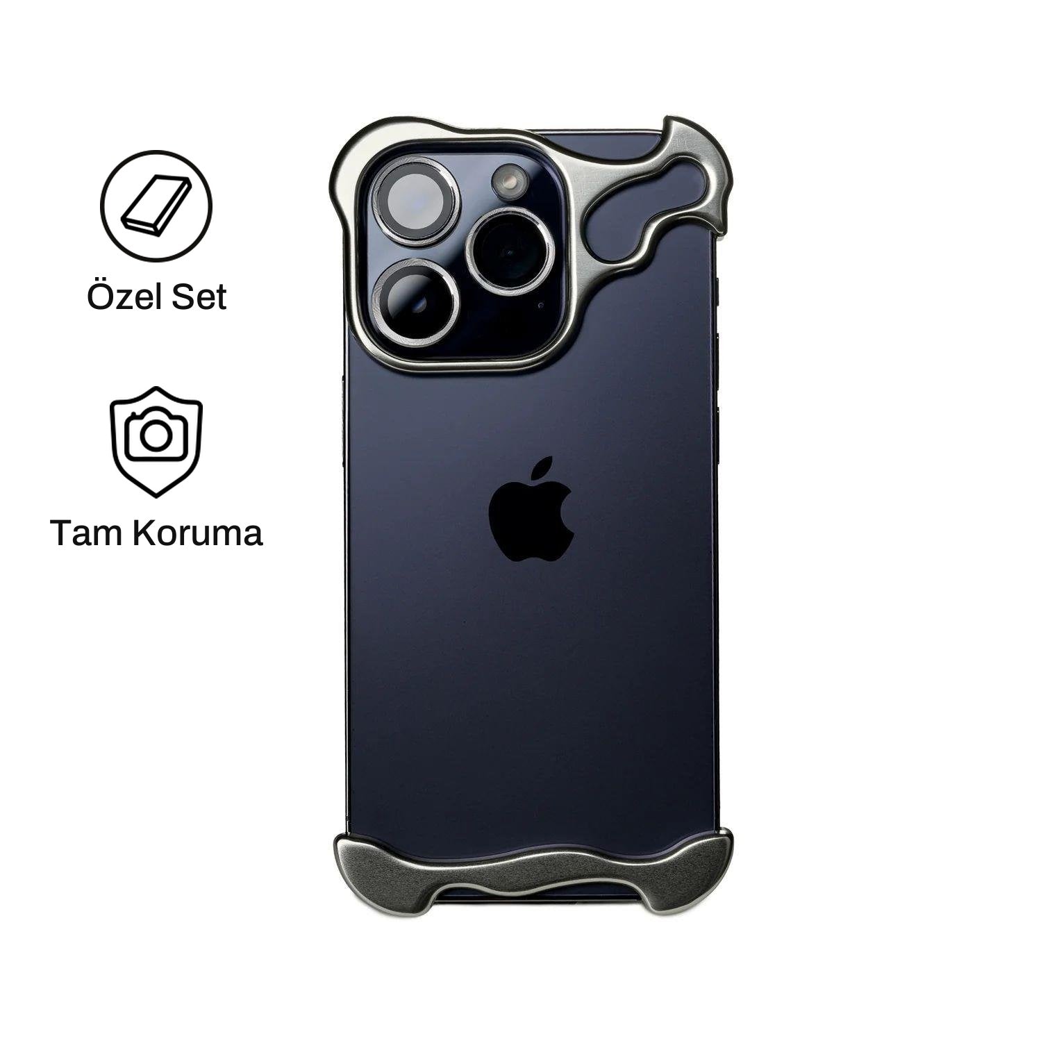 iPhone 15 Pro ile Uyumlu Wave Koruma Seti | bastcase