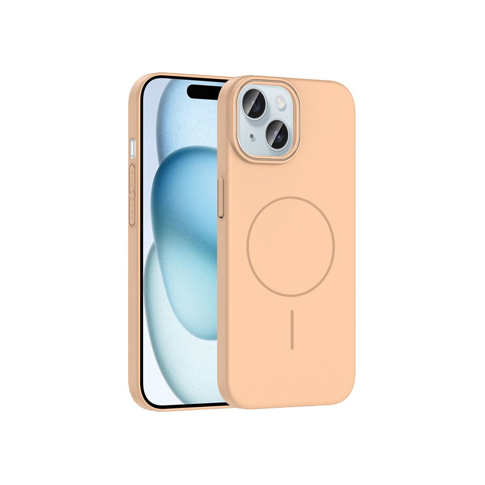 iPhone 15 Raye Sert Telefon Kılıfı - Desert Titanyum | bastcase - Ön ve Arka Görünüm