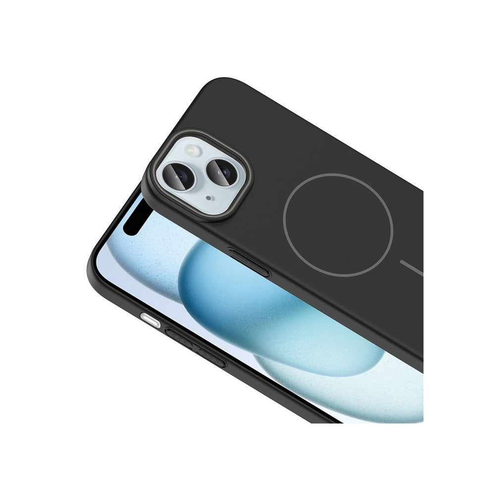 iPhone 15 Raye Sert Telefon Kılıfı - Siyah | bastcase - Açılı Görünüm