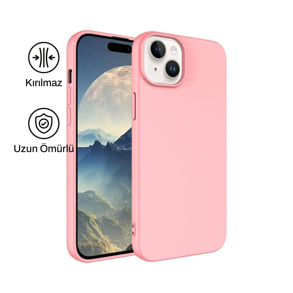 iPhone 15 ile Uyumlu Silikon Lansman Telefon Kılıfı | bastcase