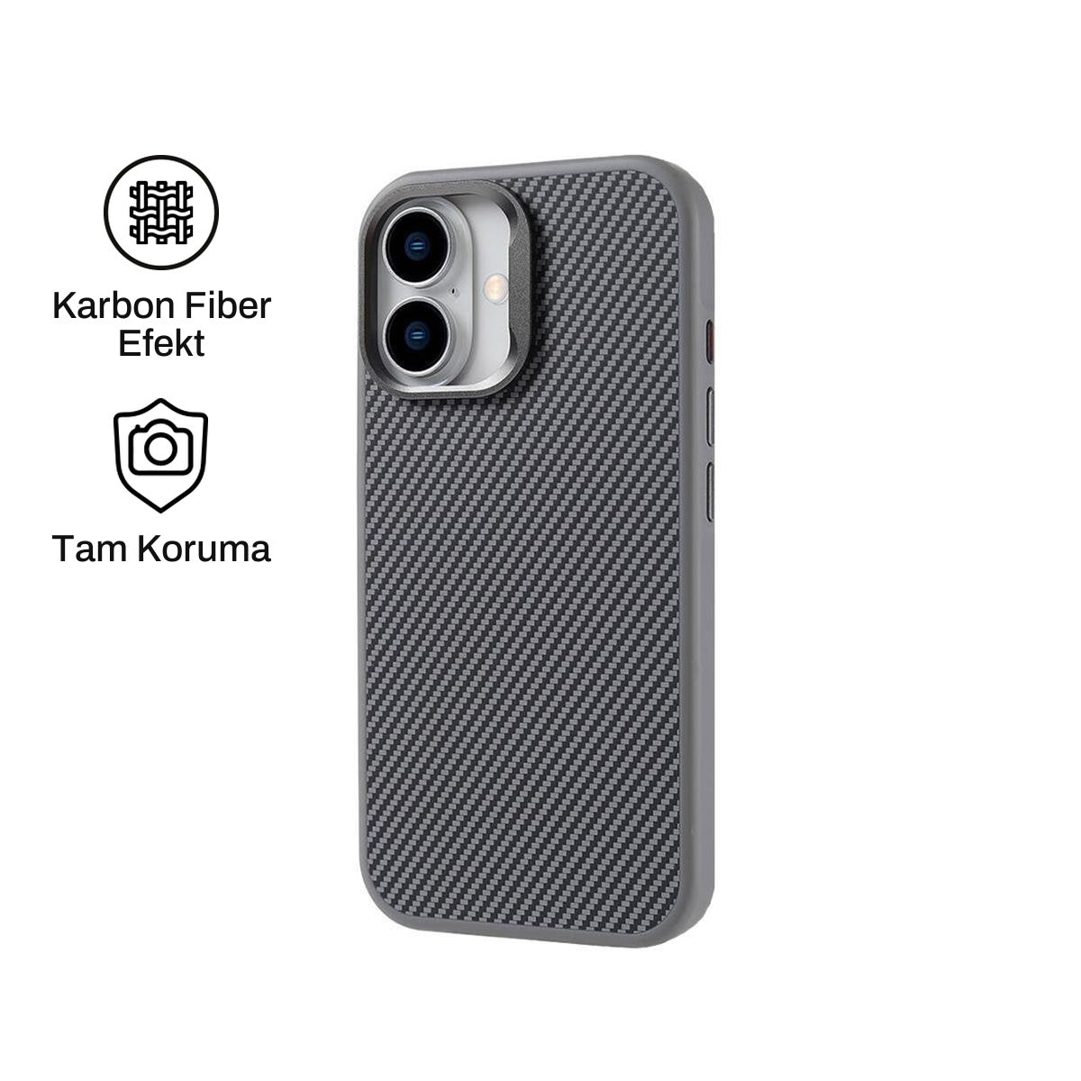 iPhone 16 ile Uyumlu Carbon Telefon Kılıfı | bastcase