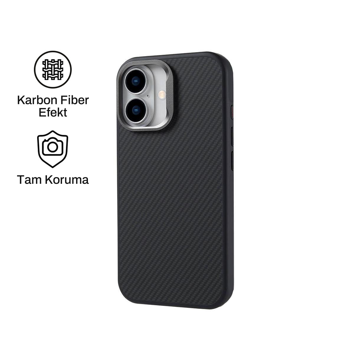 iPhone 16 ile Uyumlu Carbon Telefon Kılıfı | bastcase
