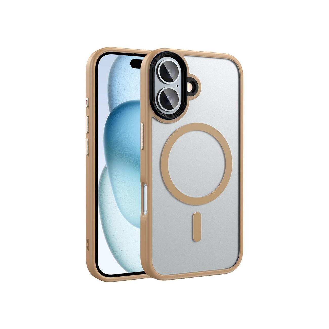 iPhone 16 Mat Bold Telefon Kılıfı - Antrasit | bastcase - Yan Profil İnceliği