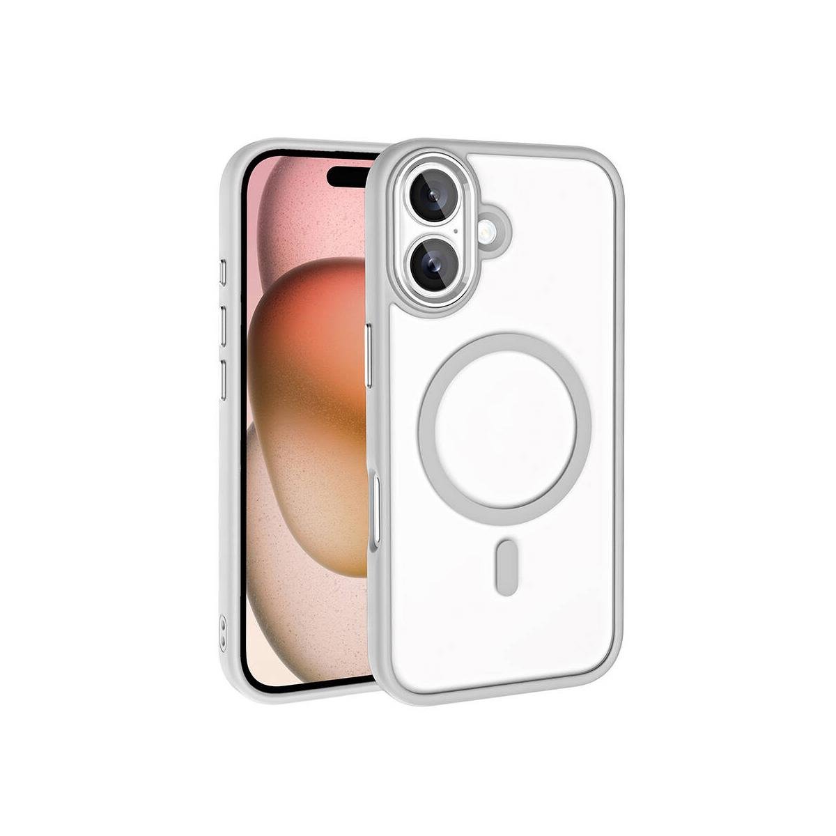 iPhone 16 Plus Bold Telefon Kılıfı - Beyaz Titanyum | bastcase - Arka Yüzey Detayı