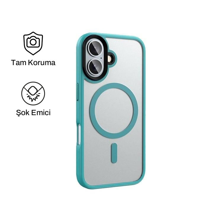 iPhone 16 Plus ile Uyumlu Mat Bold Telefon Kılıfı | bastcase