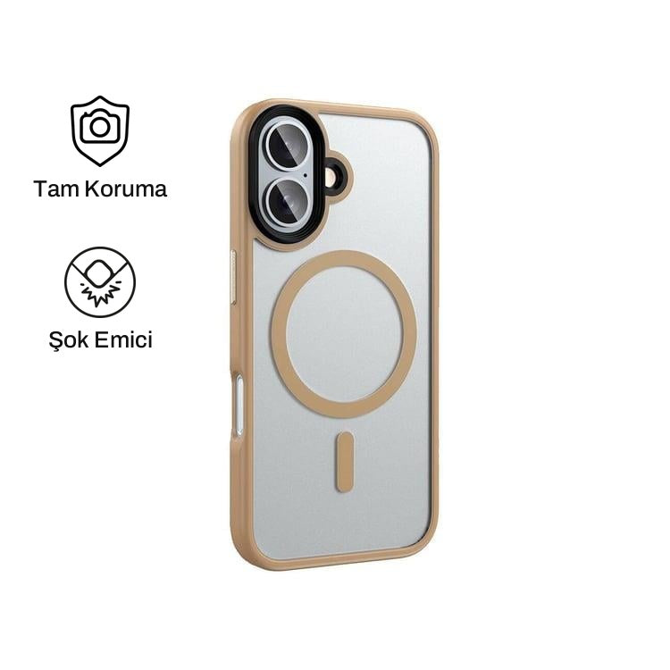 iPhone 16 Plus ile Uyumlu Mat Bold Telefon Kılıfı | bastcase