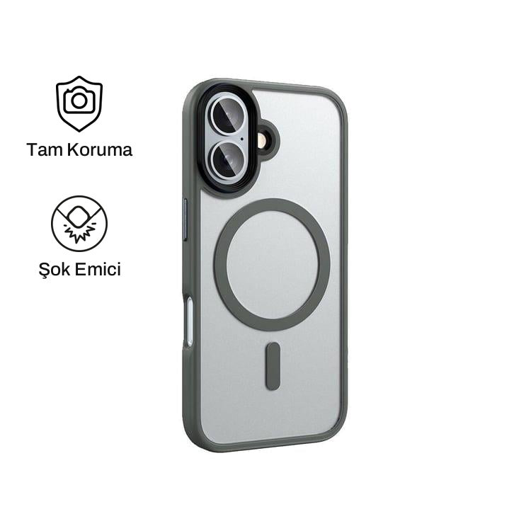 iPhone 16 Plus ile Uyumlu Mat Bold Telefon Kılıfı | bastcase