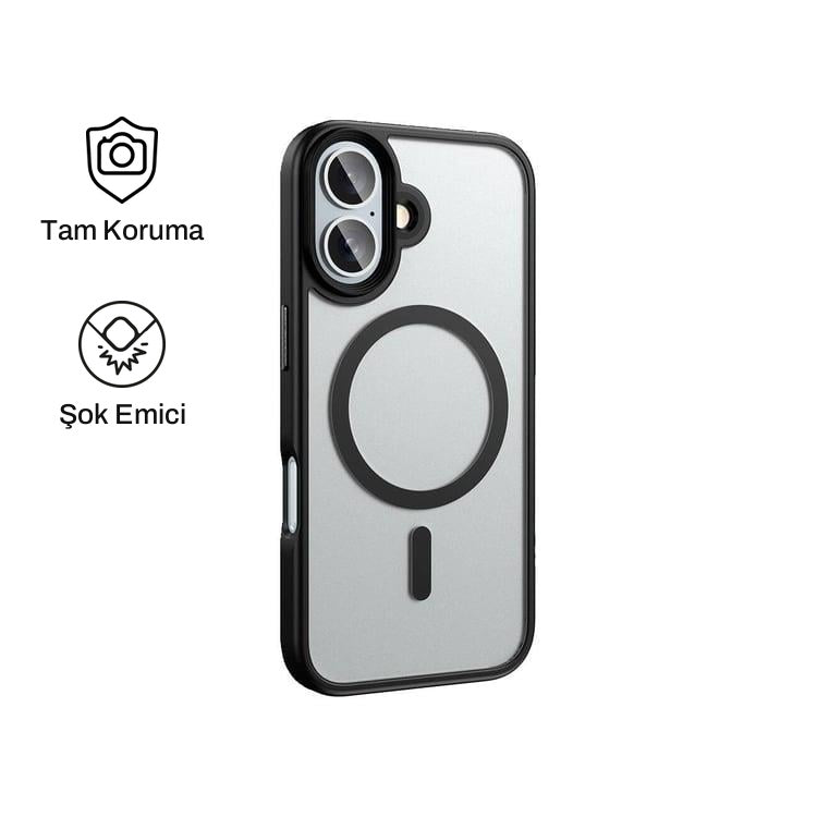 iPhone 16 Plus ile Uyumlu Mat Bold Telefon Kılıfı | bastcase