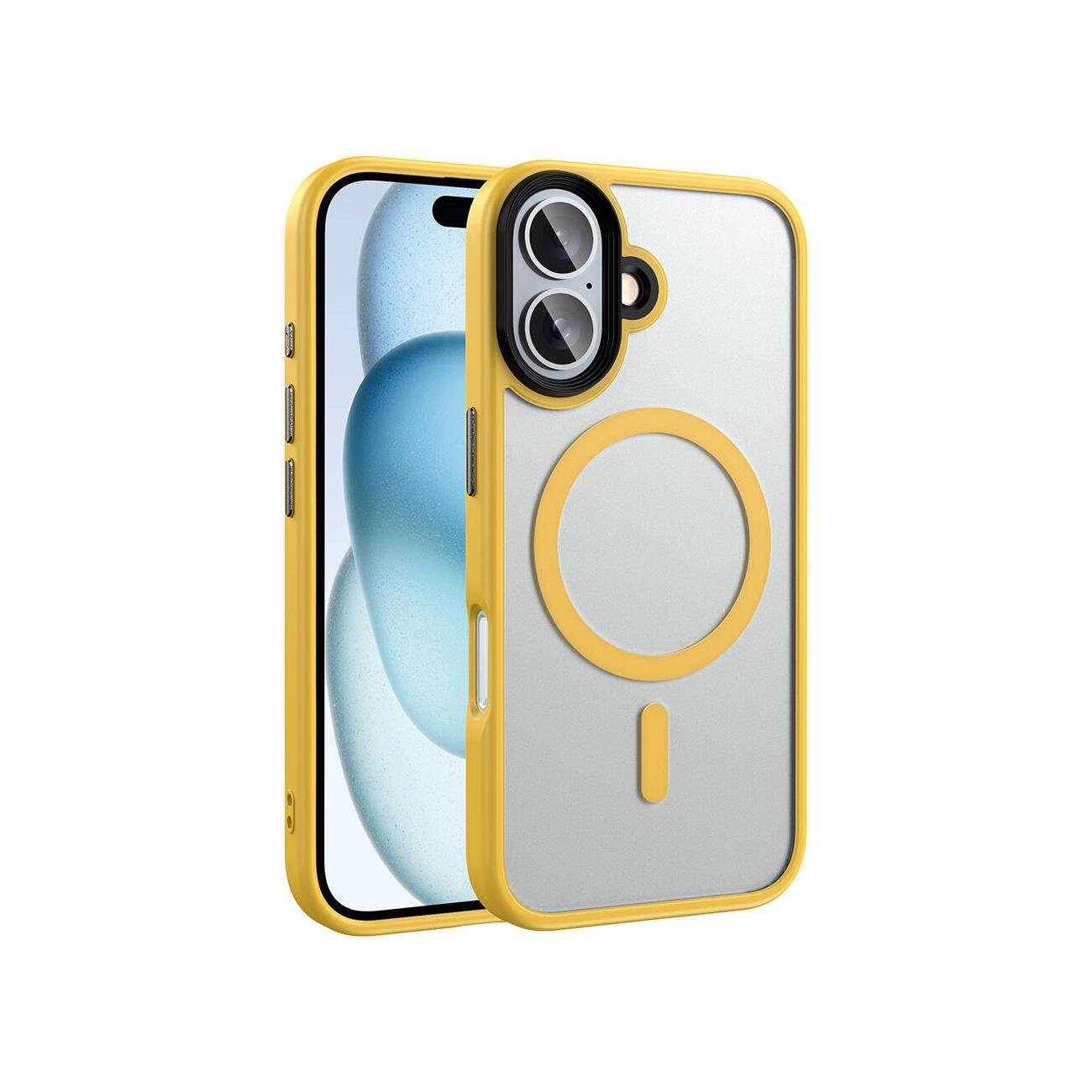 iPhone 16 Plus Mat Bold Telefon Kılıfı - Deniz Mavisi | bastcase - Ön Yüzey Görünümü