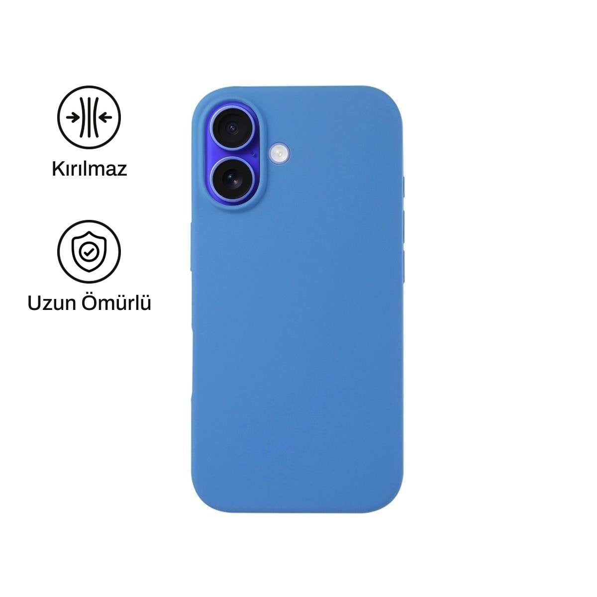 iPhone 16 Plus ile Uyumlu Silikon Lansman Telefon Kılıfı | bastcase