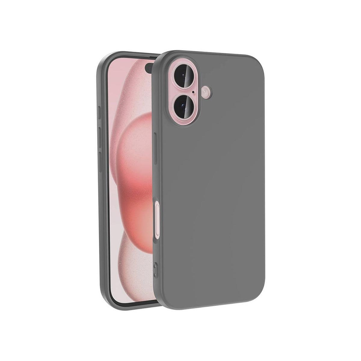 iPhone 16 Plus Silikon Lansman Telefon Kılıfı - Pembe | bastcase - Arka Yüzey Detayı