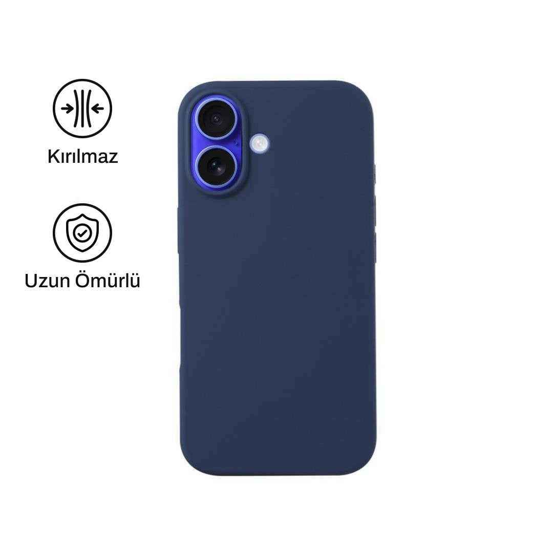 iPhone 16 Plus ile Uyumlu Silikon Lansman Telefon Kılıfı | bastcase