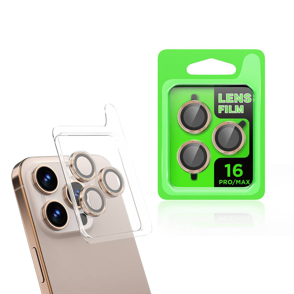 iPhone 16 Pro / 16 Pro Max Lens Koruyucu - Desert Titanyum | bastcase