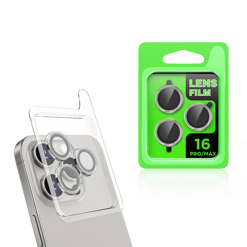 iPhone 16 Pro / 16 Pro Max Lens Koruyucu - Gri | bastcase