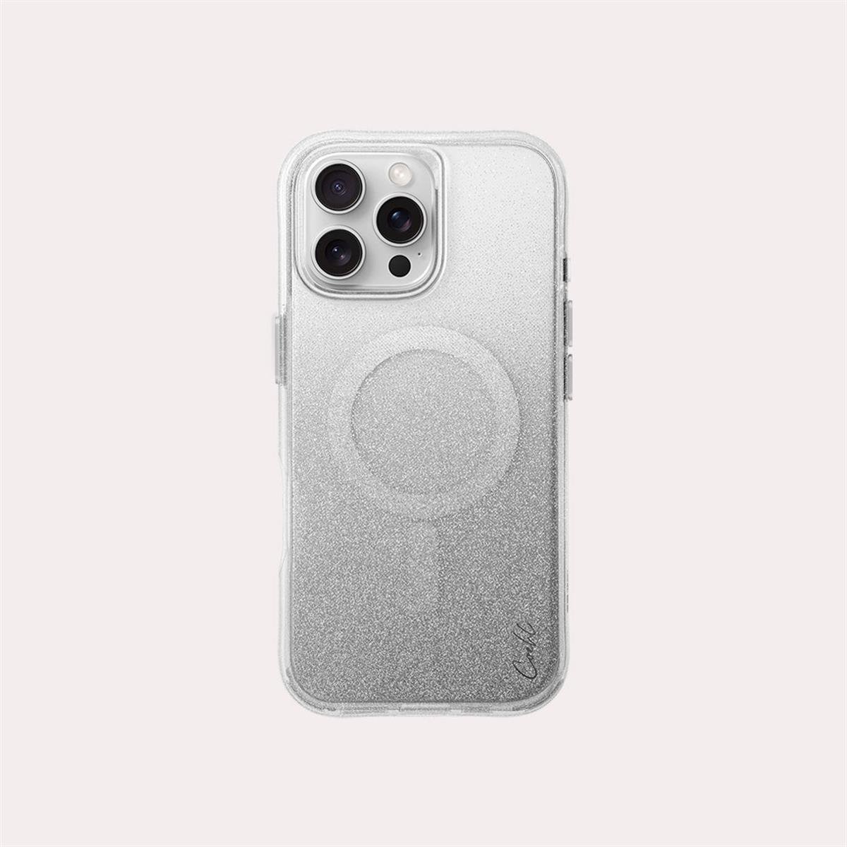 iPhone 16 Pro Coehl MagSafe Destekli Askı İpli Lumino Telefon Kılıfı - Coehl Gümüş | bastcase - Ön Yüzey Görünümü
