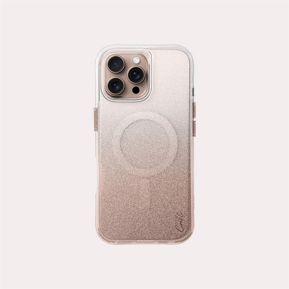 iPhone 16 Pro Coehl MagSafe Destekli Askı İpli Lumino Telefon Kılıfı - Coehl Rose Gold | bastcase - Kamera Koruma Alanı