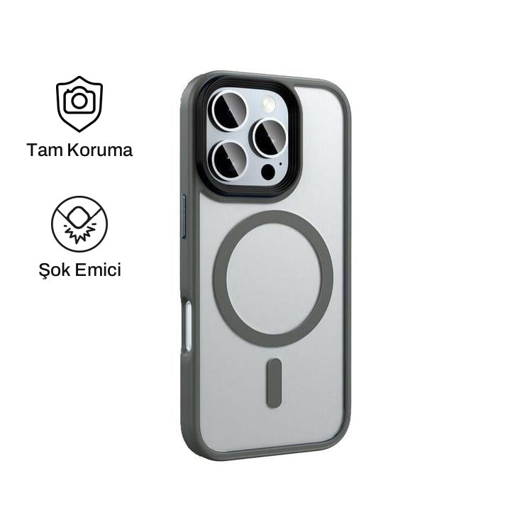 iPhone 16 Pro ile Uyumlu Mat Bold Telefon Kılıfı | bastcase