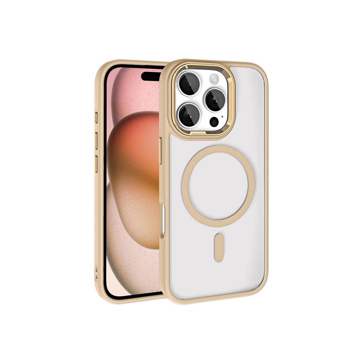 iPhone 16 Pro Max Bold Telefon Kılıfı - Çöl Titanyum | bastcase - Arka Yüzey Detayı