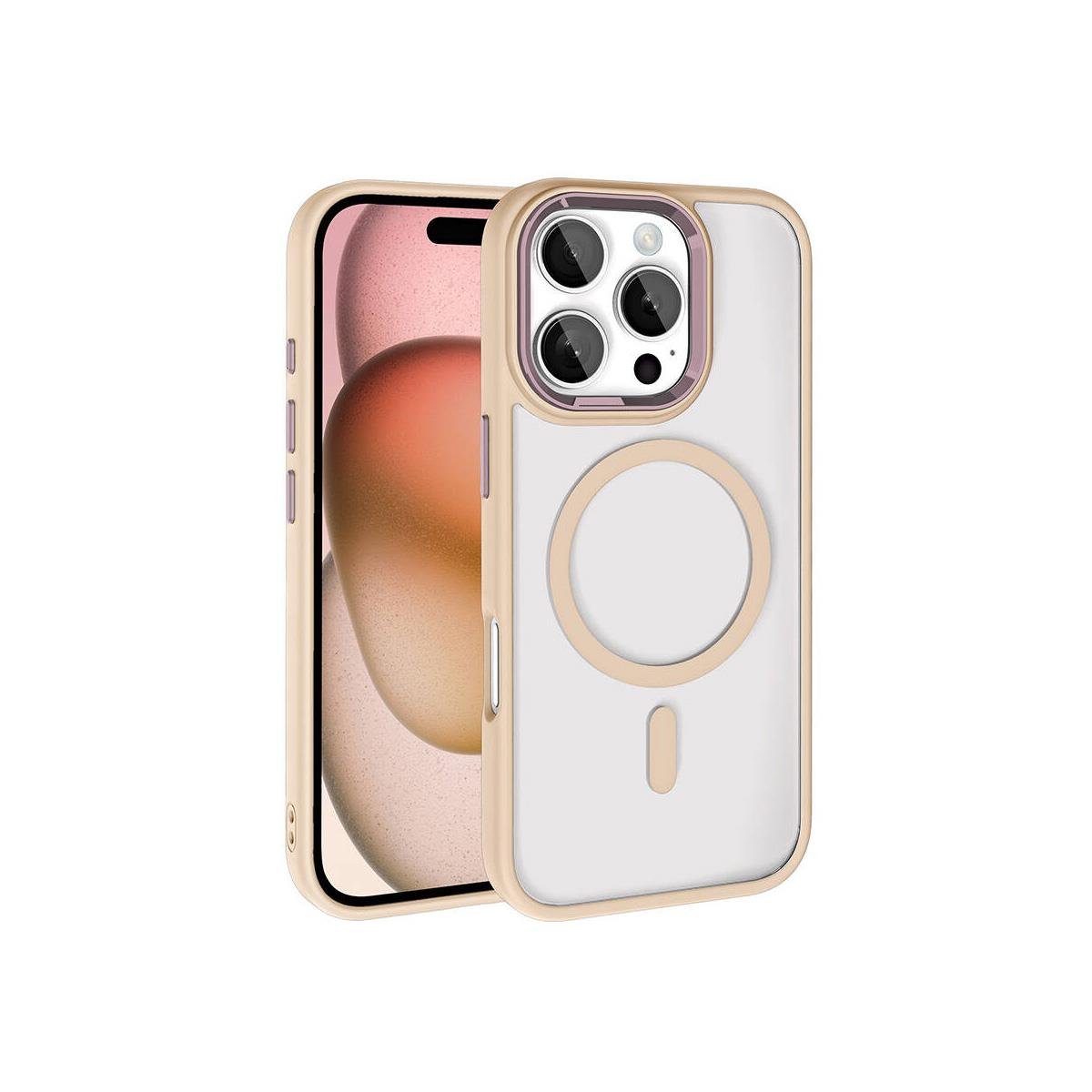iPhone 16 Pro Max Bold Telefon Kılıfı - Latte | bastcase - Arka Yüzey Detayı